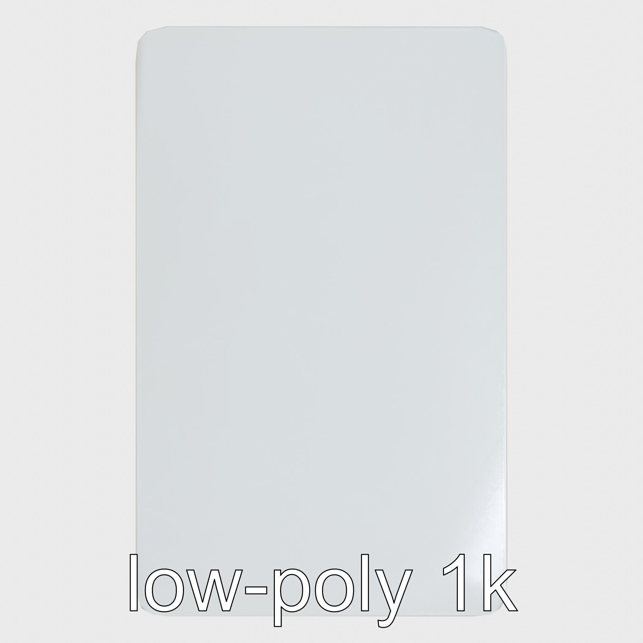 Clay Table with Smooth Edges for Interactive Gameplay Low-poly 3D model_10