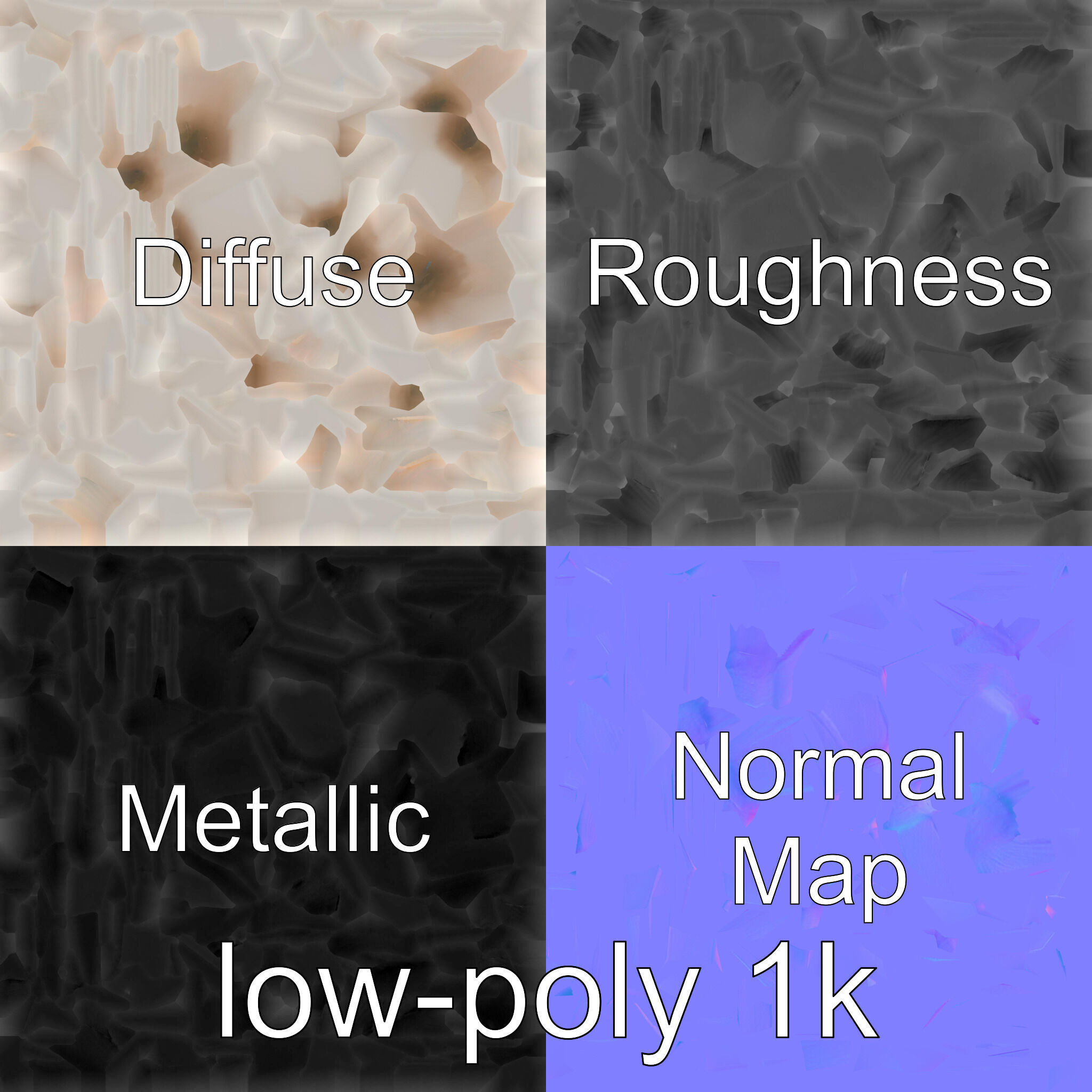 Clay Table with Smooth Edges for Interactive Gameplay Low-poly 3D model_22