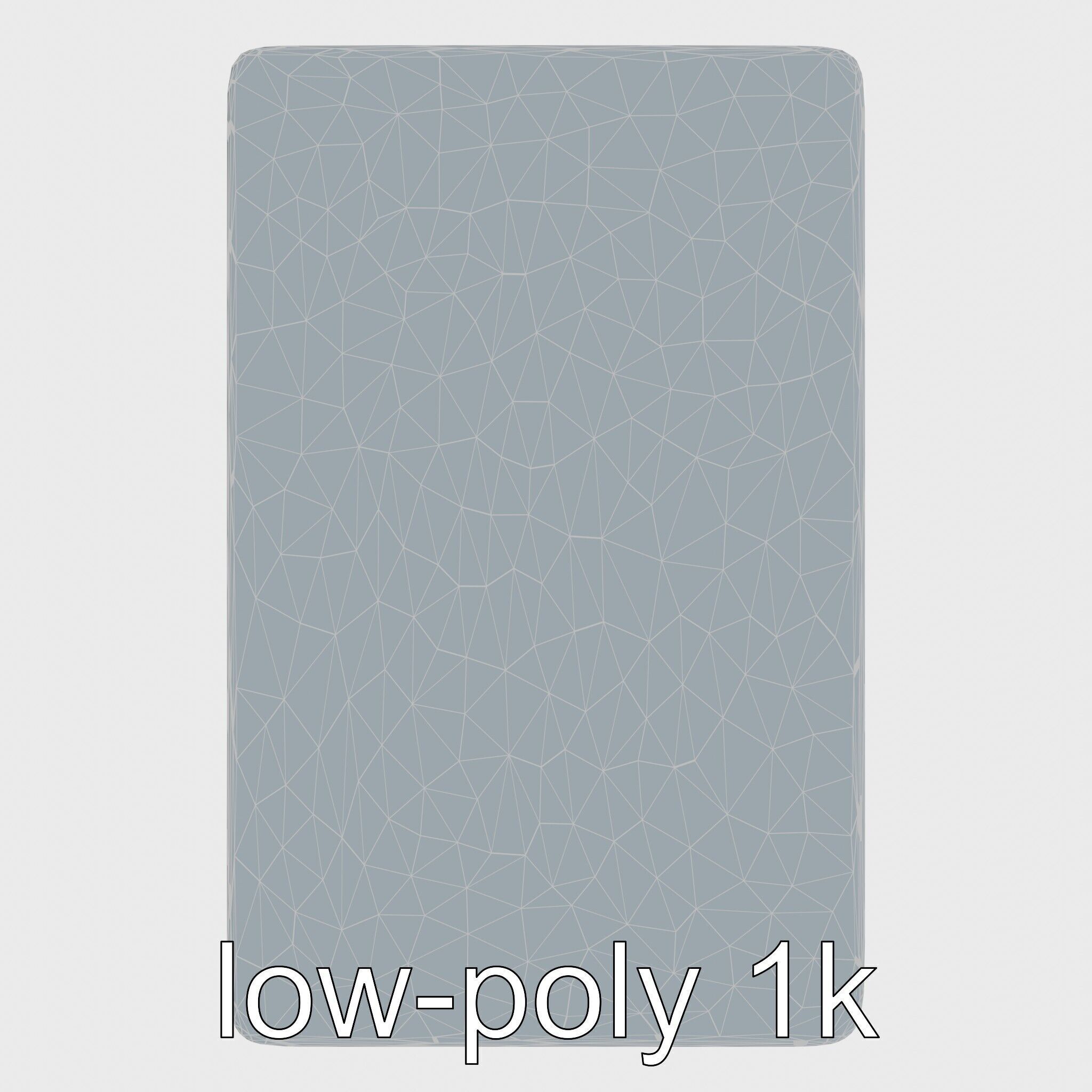 Clay Table with Smooth Edges for Interactive Gameplay Low-poly 3D model_26