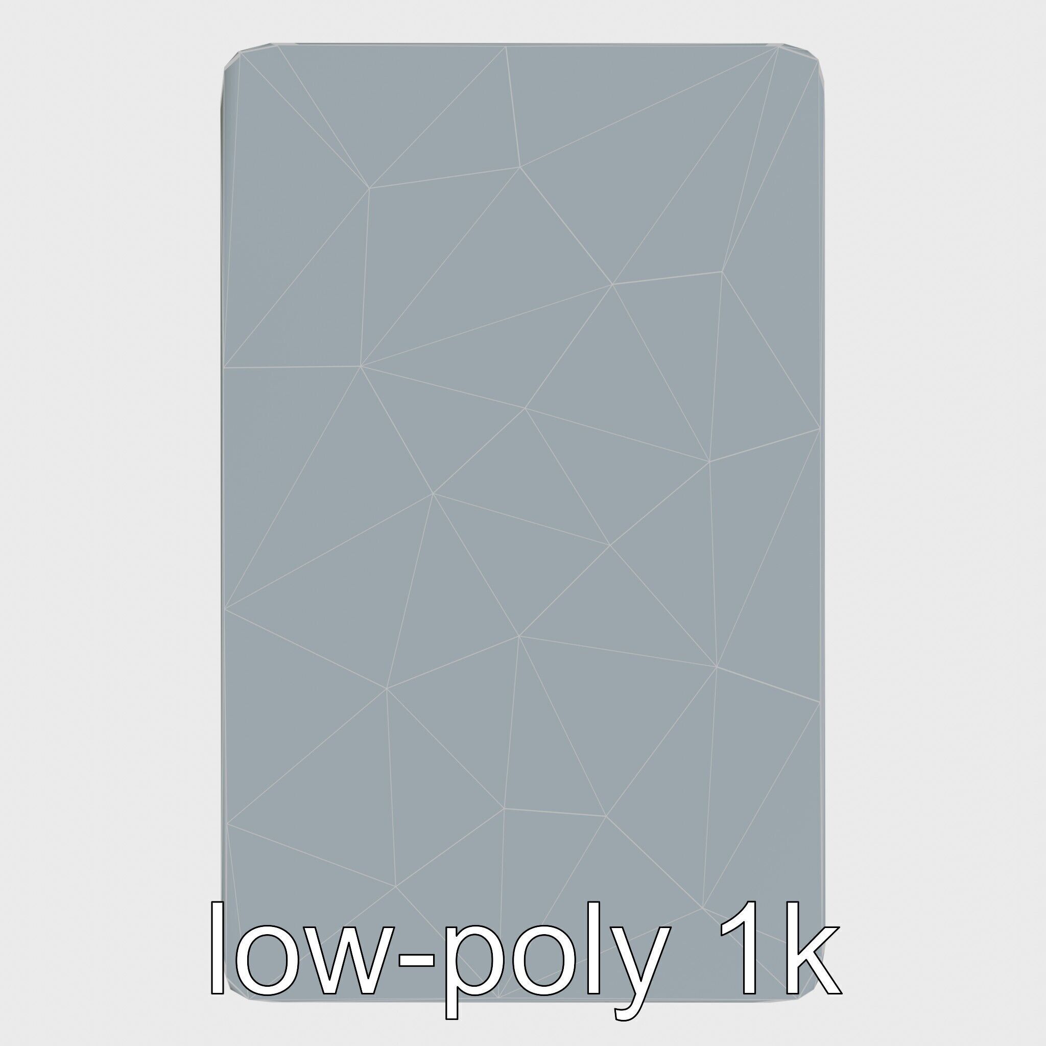 Clay Table with Smooth Edges for Interactive Gameplay Low-poly 3D model_25