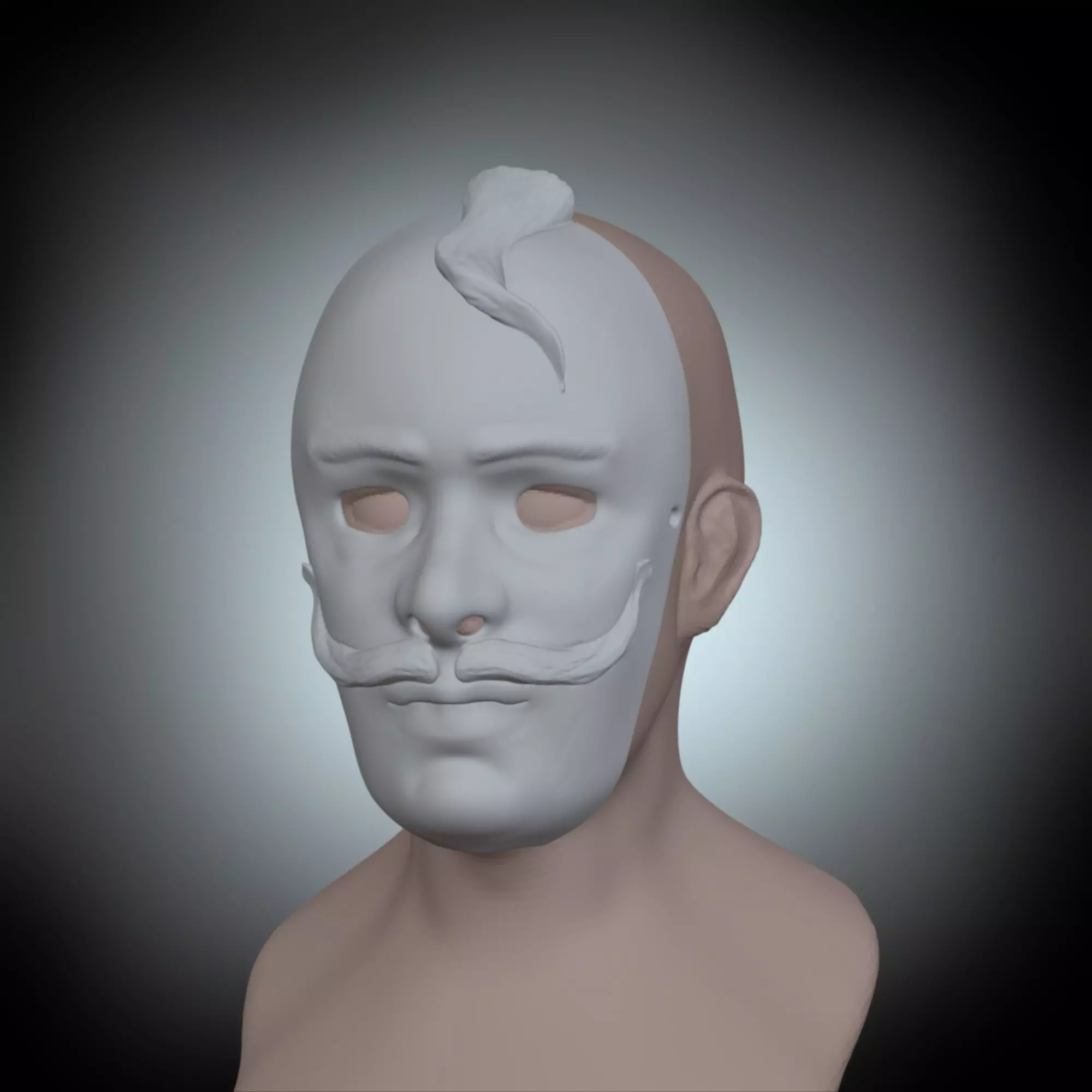 Mask Kosak 3D print model 3D print model_0