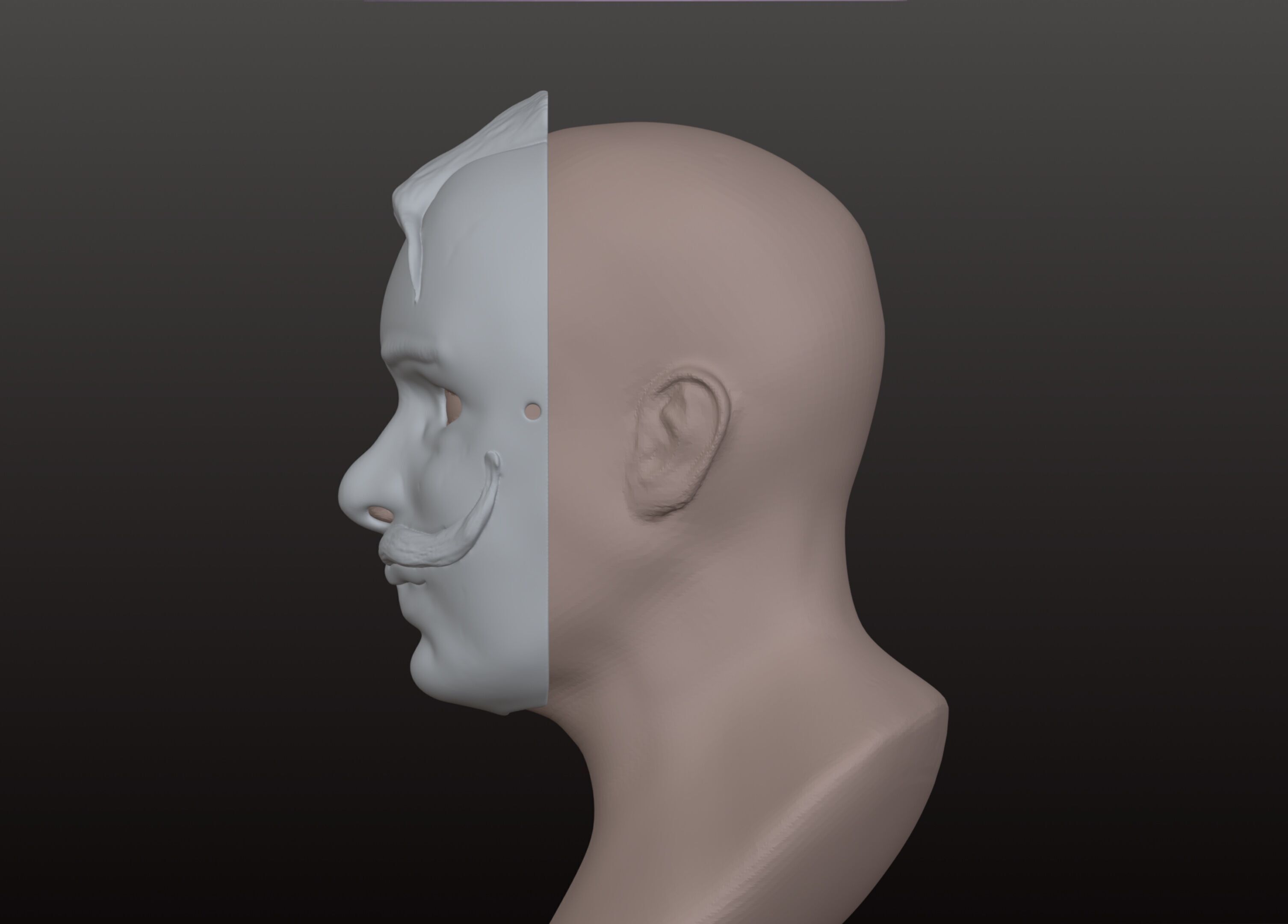 Mask Kosak 3D print model 3D print model_2