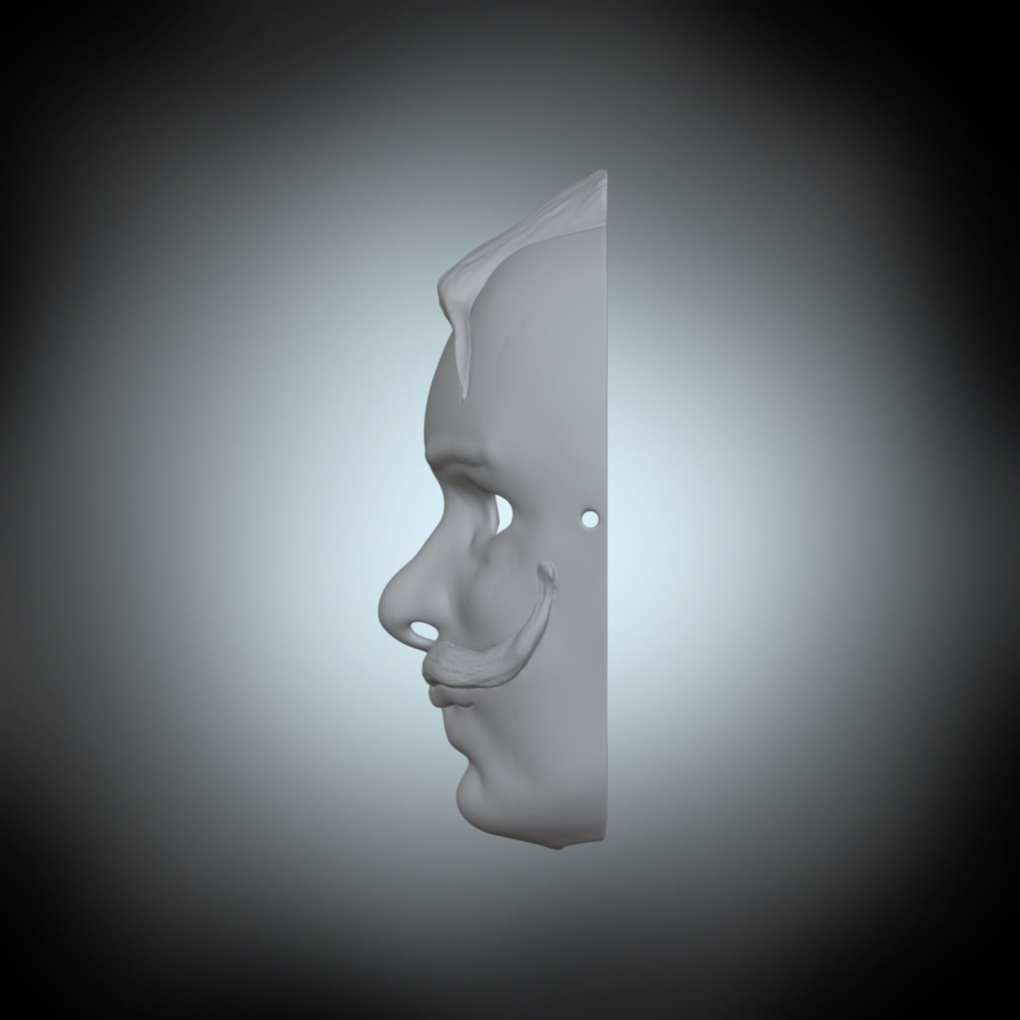 Mask Kosak 3D print model 3D print model_4