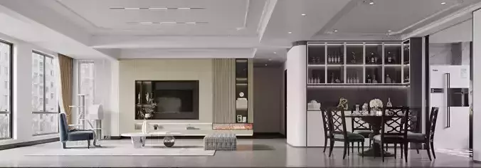 Modern American style restaurant