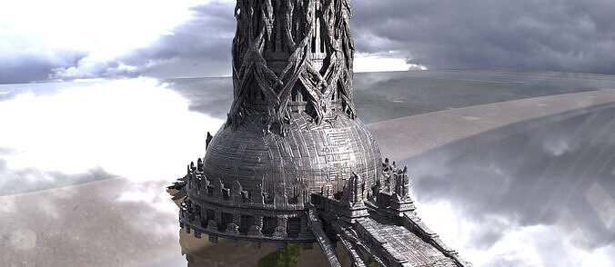 Avalon Great Tower kitbash 2 3D model
