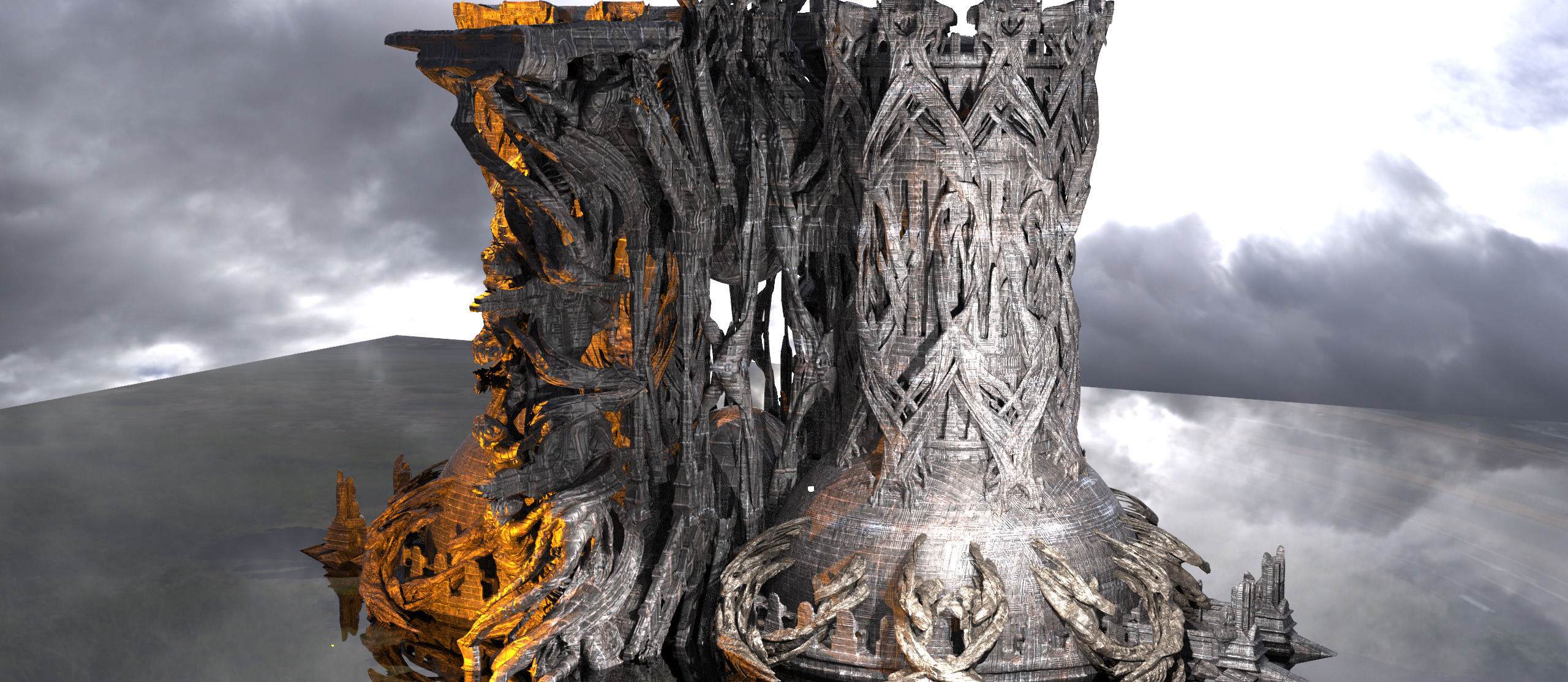 Avalon Great Hive Structure cathedral 3D model_1