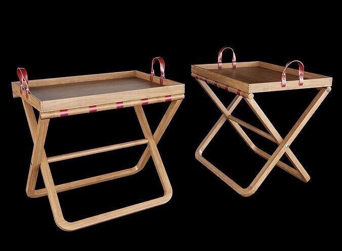 Tray Tot stand Low-poly 3D model