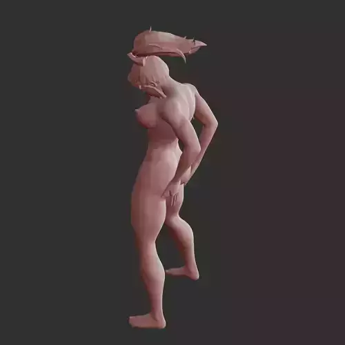 Naughty Anime Girl with Perfect Curves NSFW STL