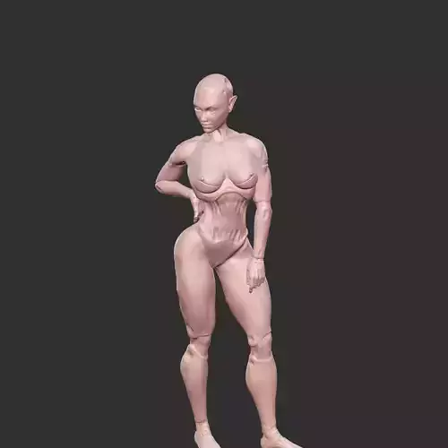 Mecha Girl with Erotic Curves NSFW STL