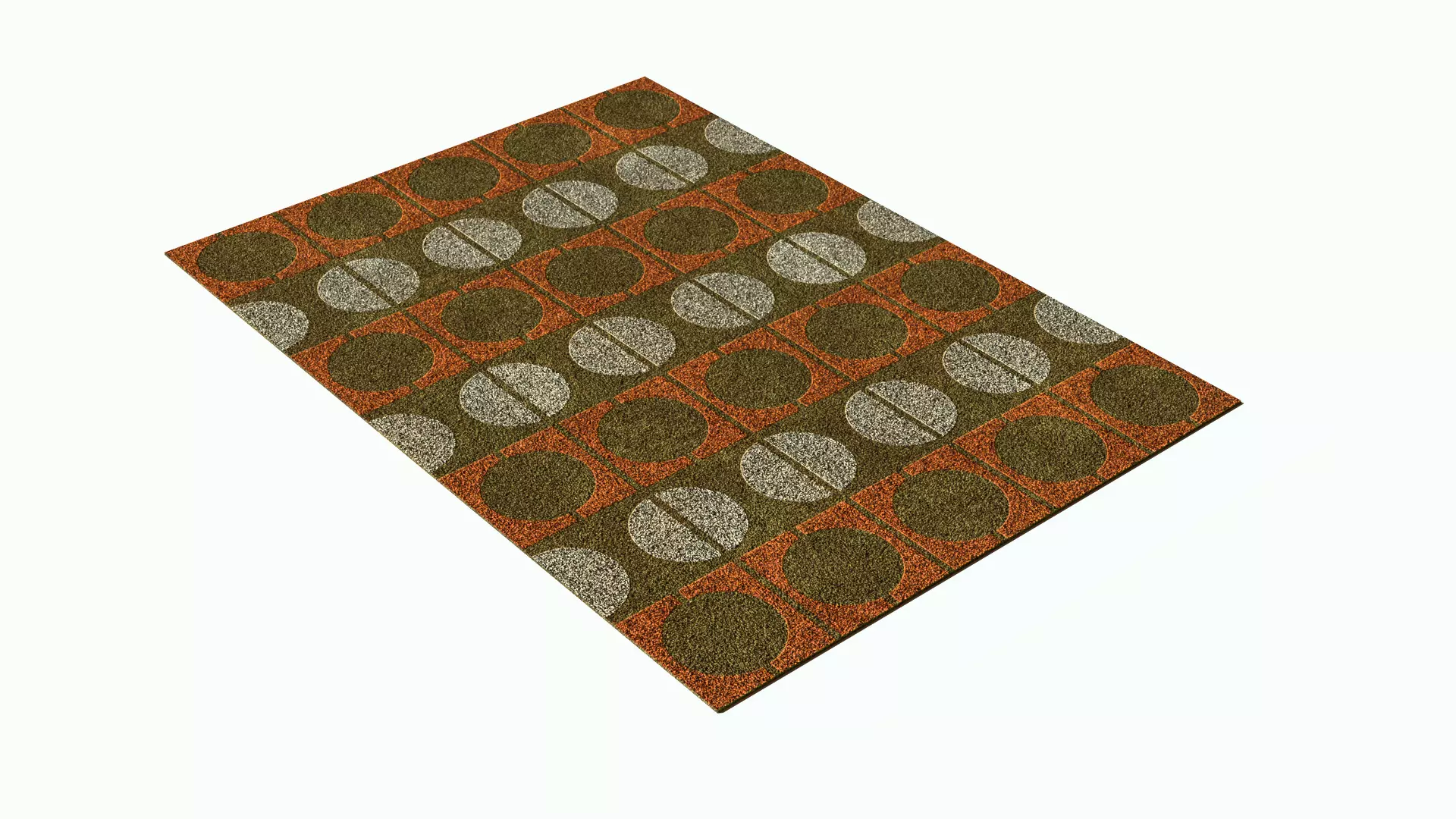 Cirkle Rug Low-poly 3D model