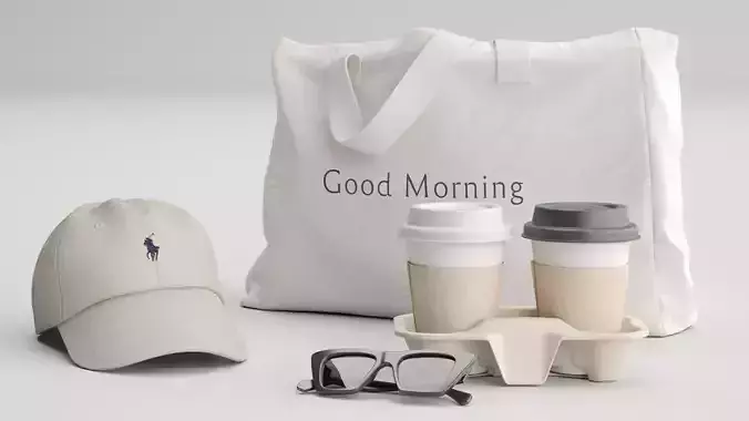 Tote Bag and Paper Cups