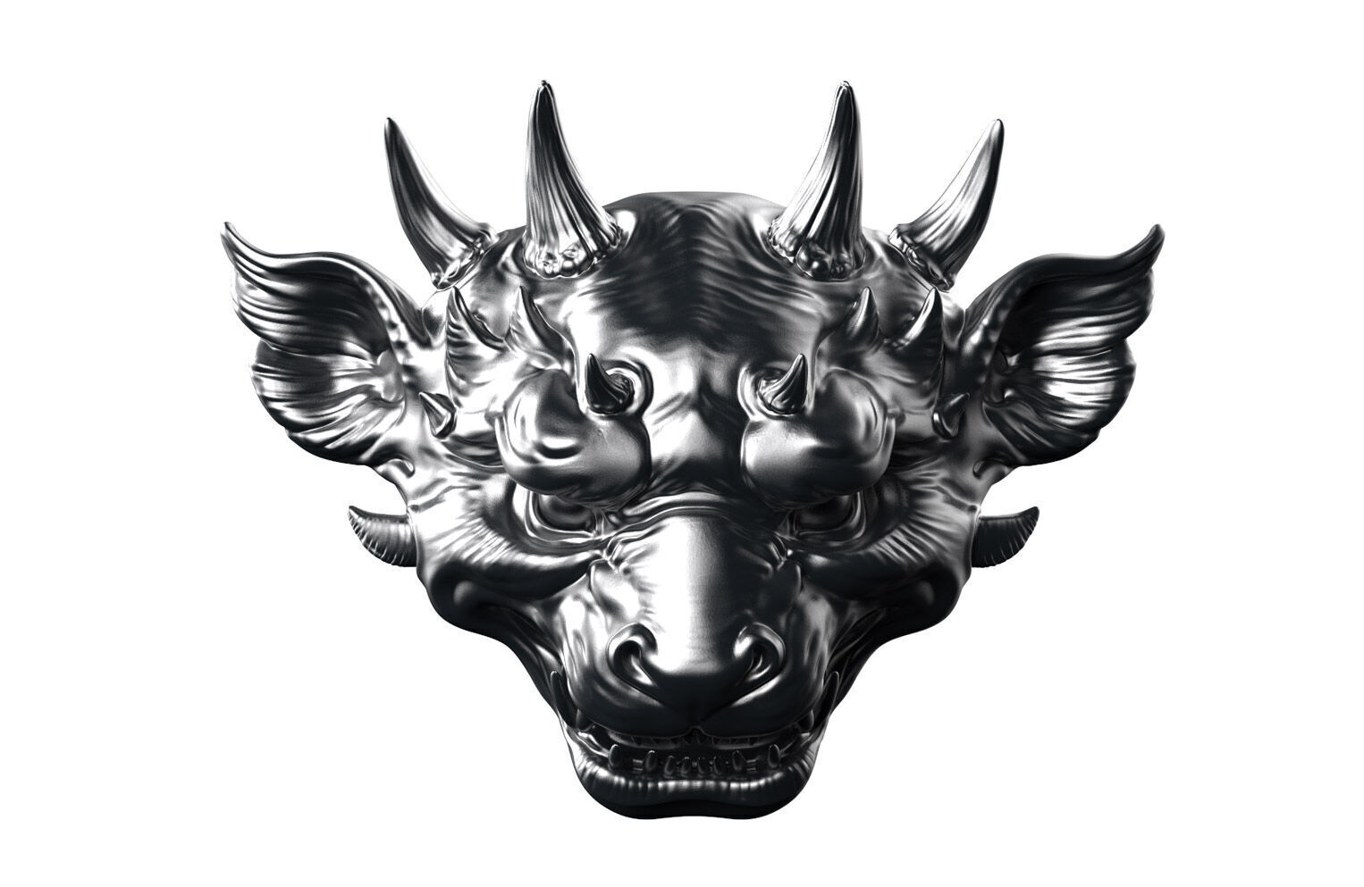 Dragon Mask - 3D Sculpting 3D print model_10