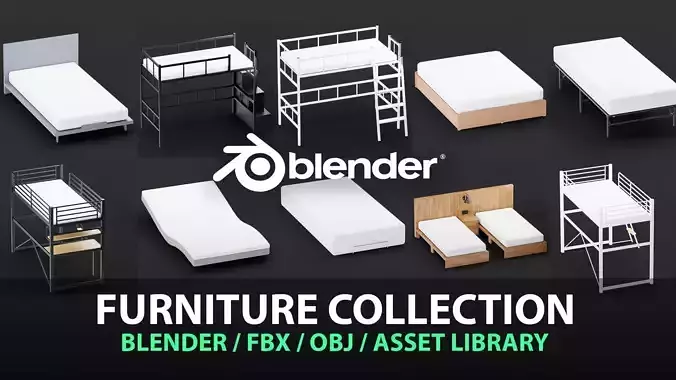 Bed Model Collection Vol 23