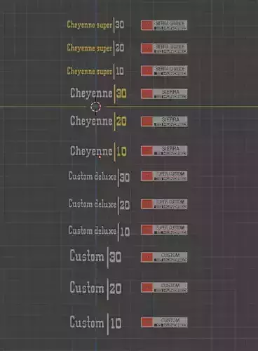 1973 - 1974 Squarebody Truck Fender Badges