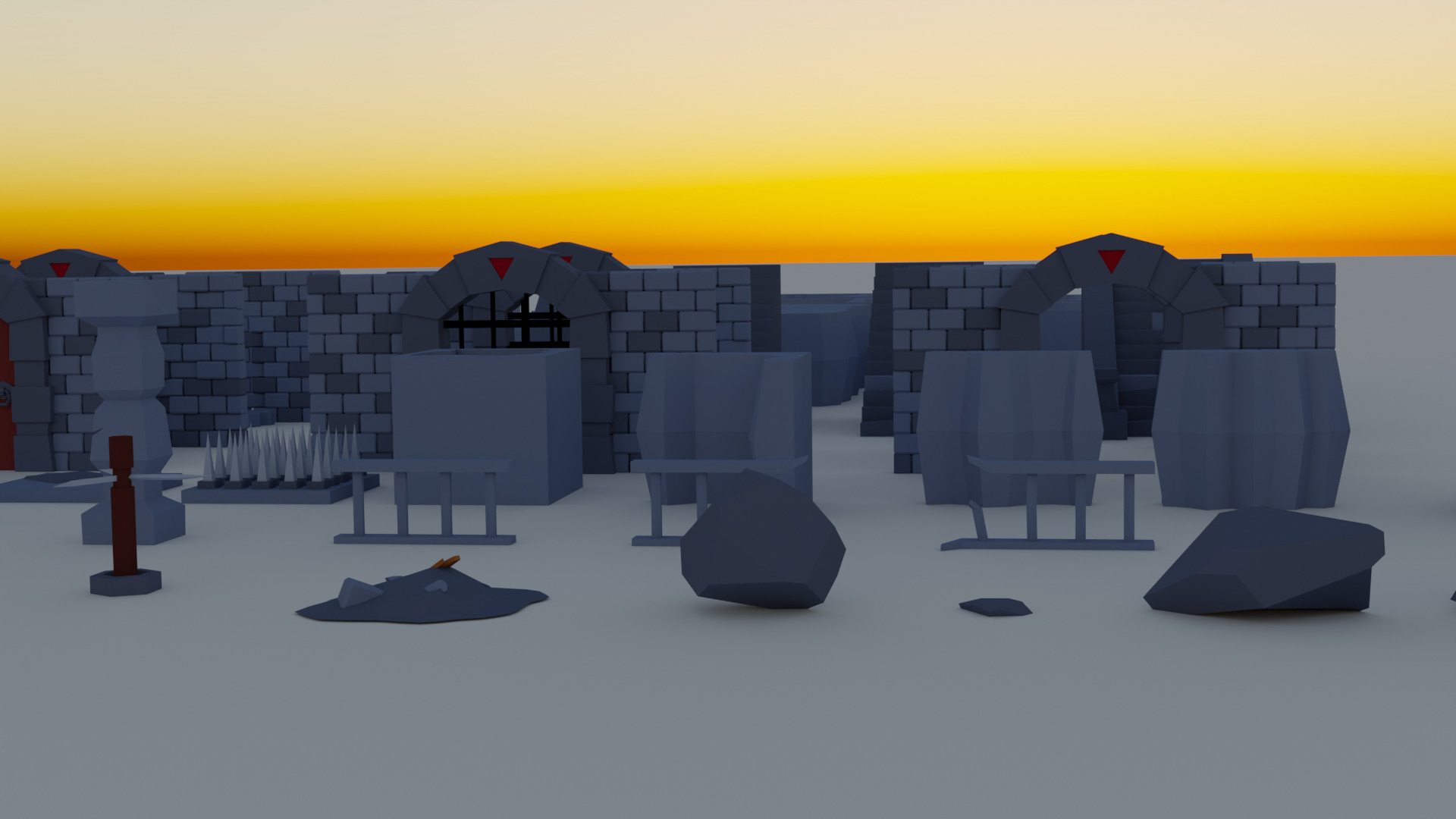 dengeon assets  Free 3D model_4