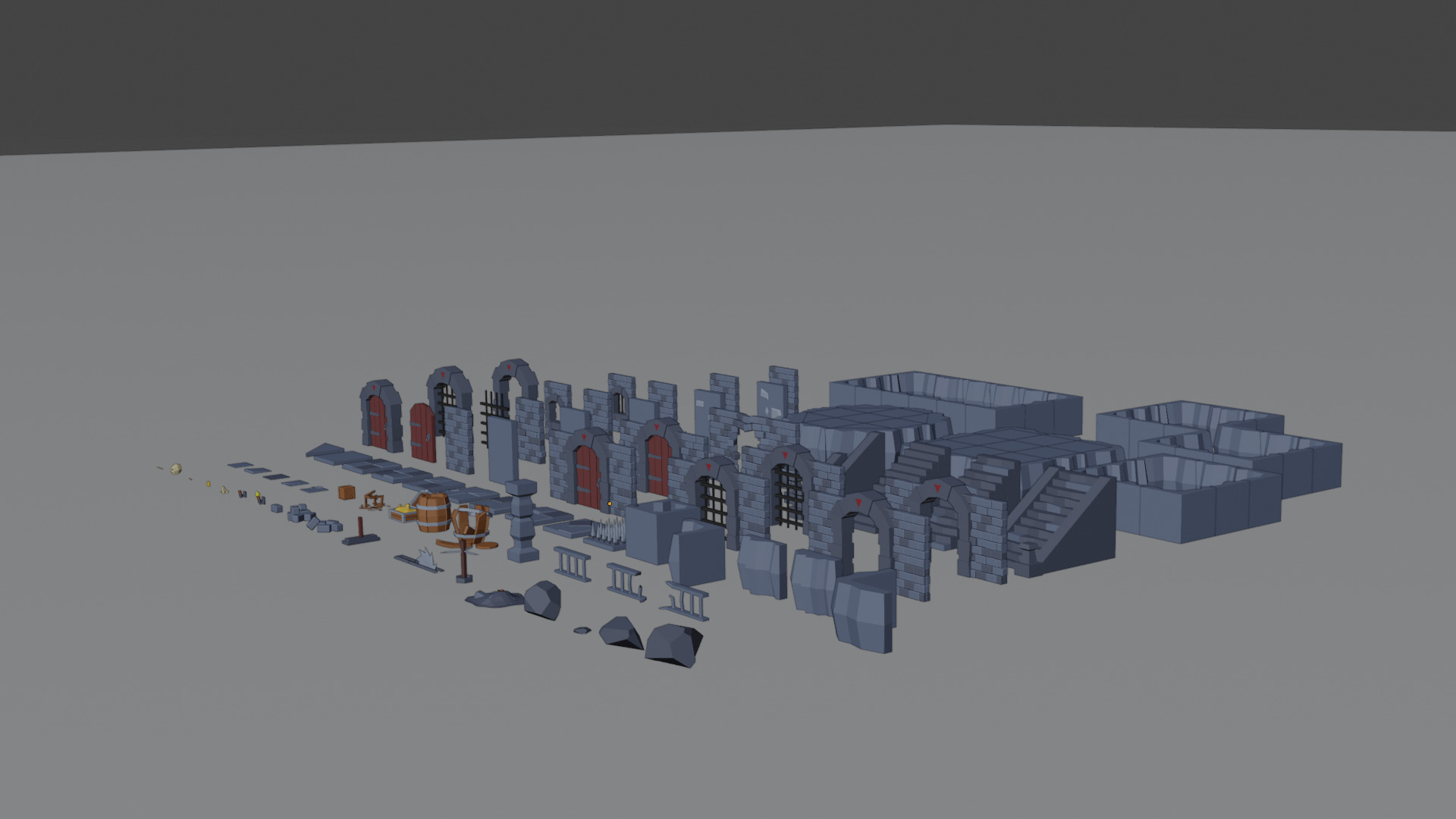 dengeon assets  Free 3D model_7