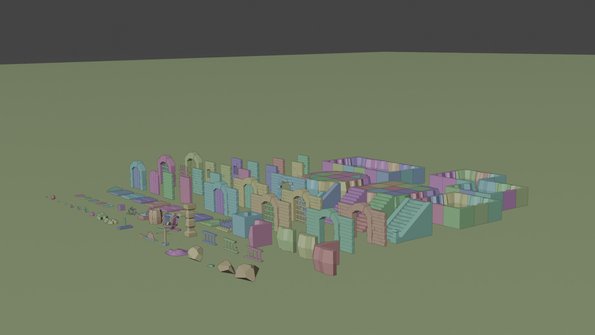 dengeon assets  Free 3D model_8