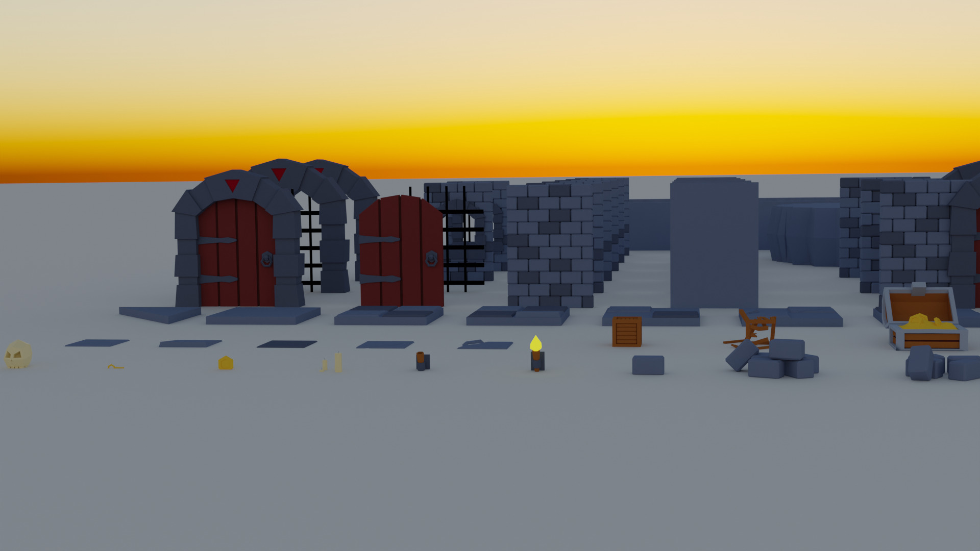 dengeon assets  Free 3D model_2