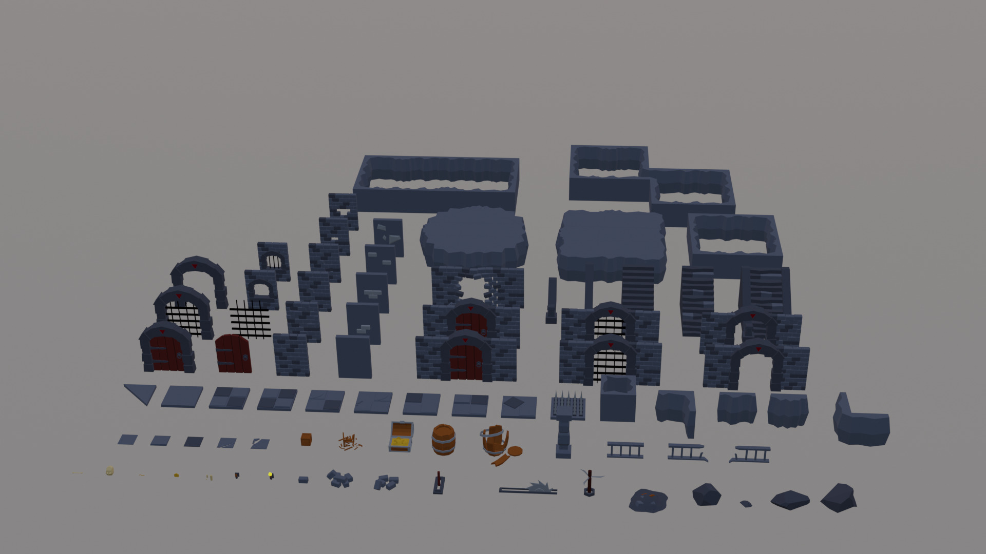 dengeon assets  Free 3D model_5