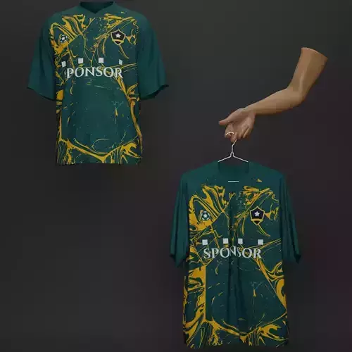 06 Customizable 3D Jersey Mockup with Two Animation