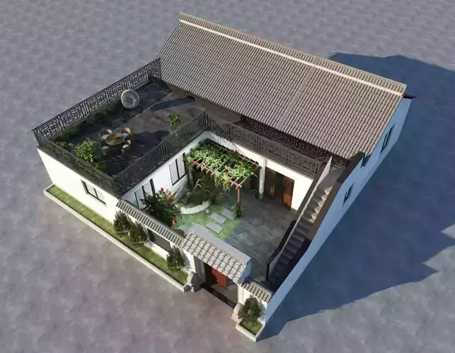 New Chinese style courtyard