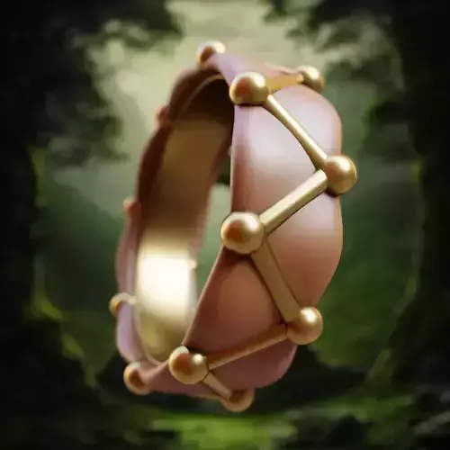 Royal Orb Ring - Premium Fantasy Lattice 3D Print Model 11