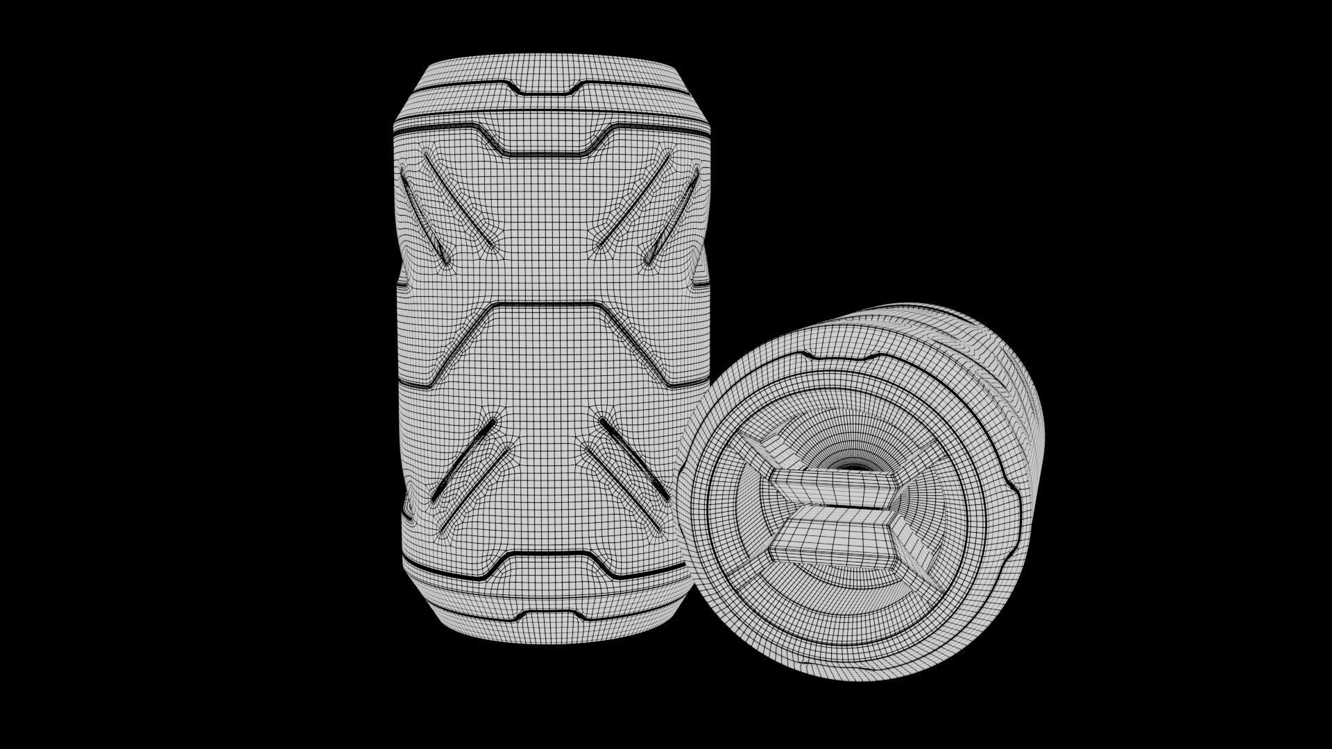 Futuristic Can Concept 3D model_10