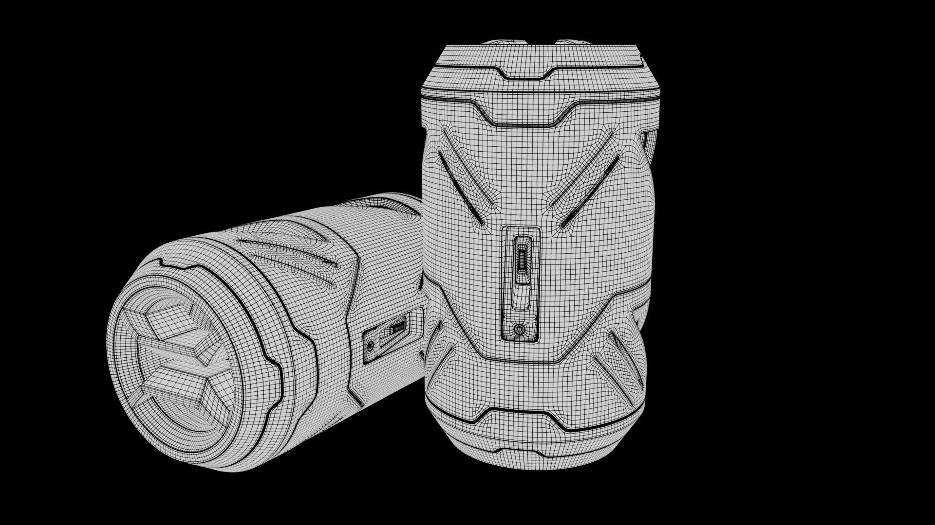 Futuristic Can Concept 3D model_8