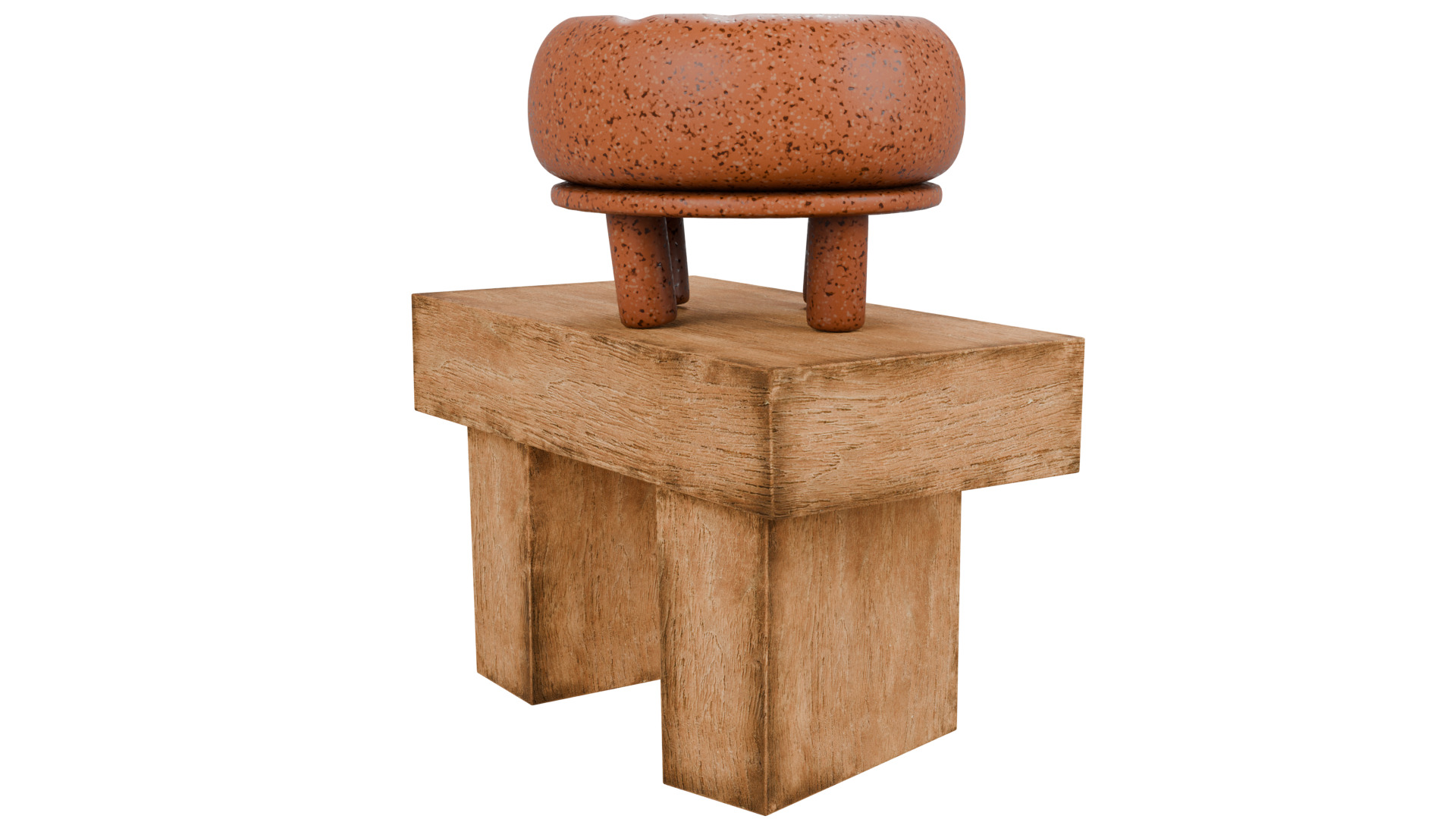 Terracotta Pot 3D model_2