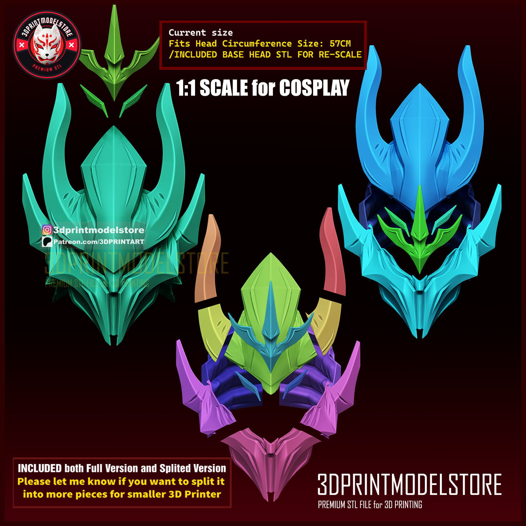 Igris Helmet - Solo Leveling - Anime Cosplay Mask 3D print model_8