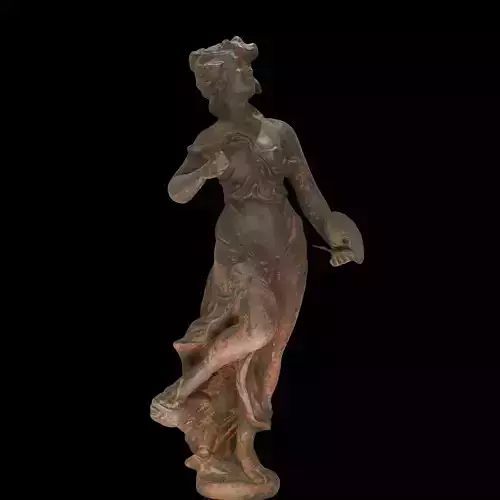 Female bronze statue