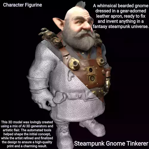 Steampunk Gnome Tinkerer