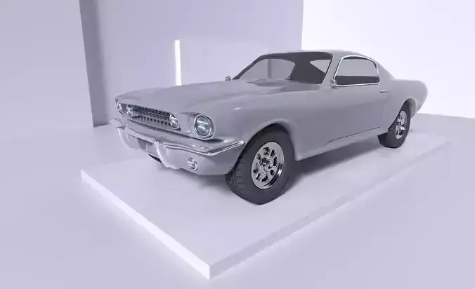 MUSTANG GT 1967 3D MODELING