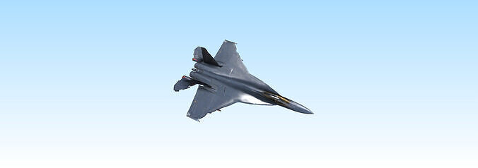 Stealth Fighter Jet Breaking the Sound Barrier 3D model