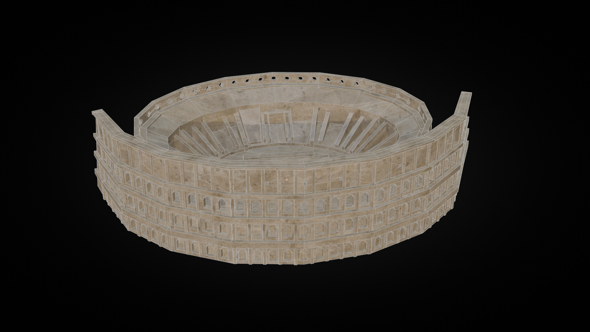 Italy Historical Building Pack Low-poly 3D model_7