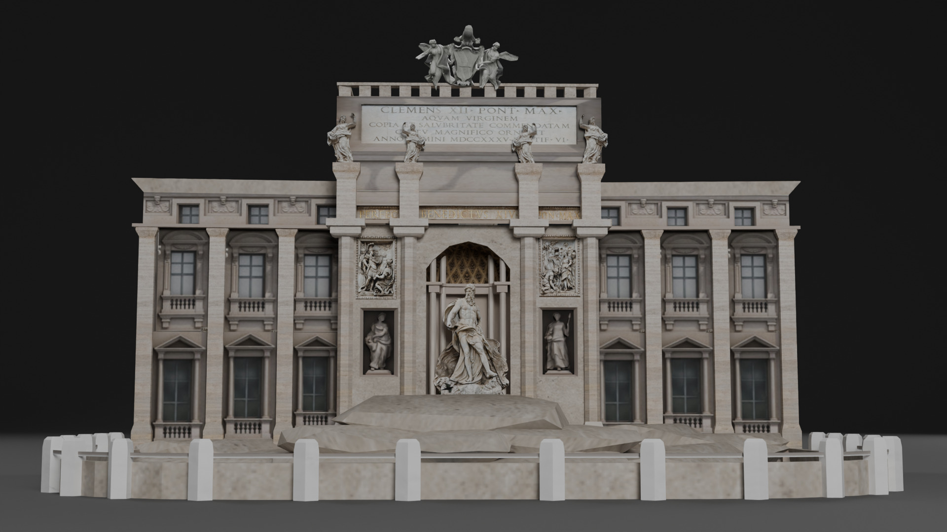 Italy Historical Building Pack Low-poly 3D model_20
