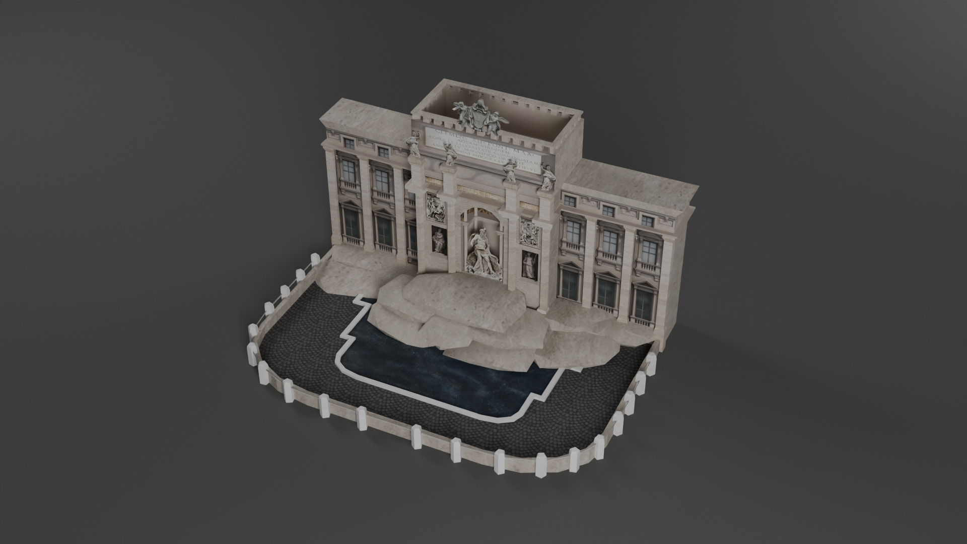 Italy Historical Building Pack Low-poly 3D model_23