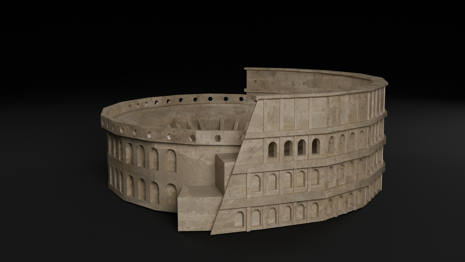 Italy Historical Building Pack Low-poly 3D model_12