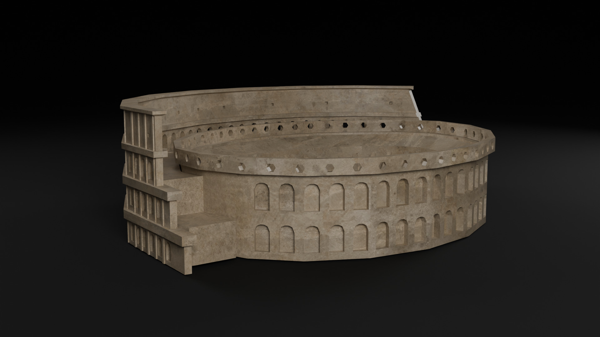 Italy Historical Building Pack Low-poly 3D model_14