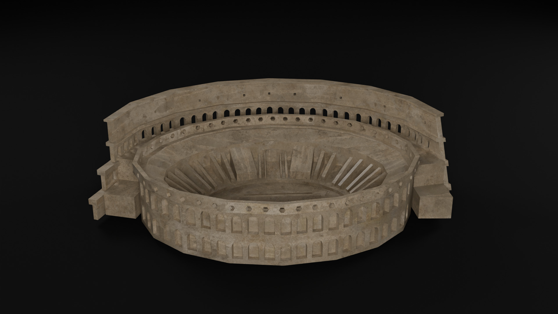 Italy Historical Building Pack Low-poly 3D model_15