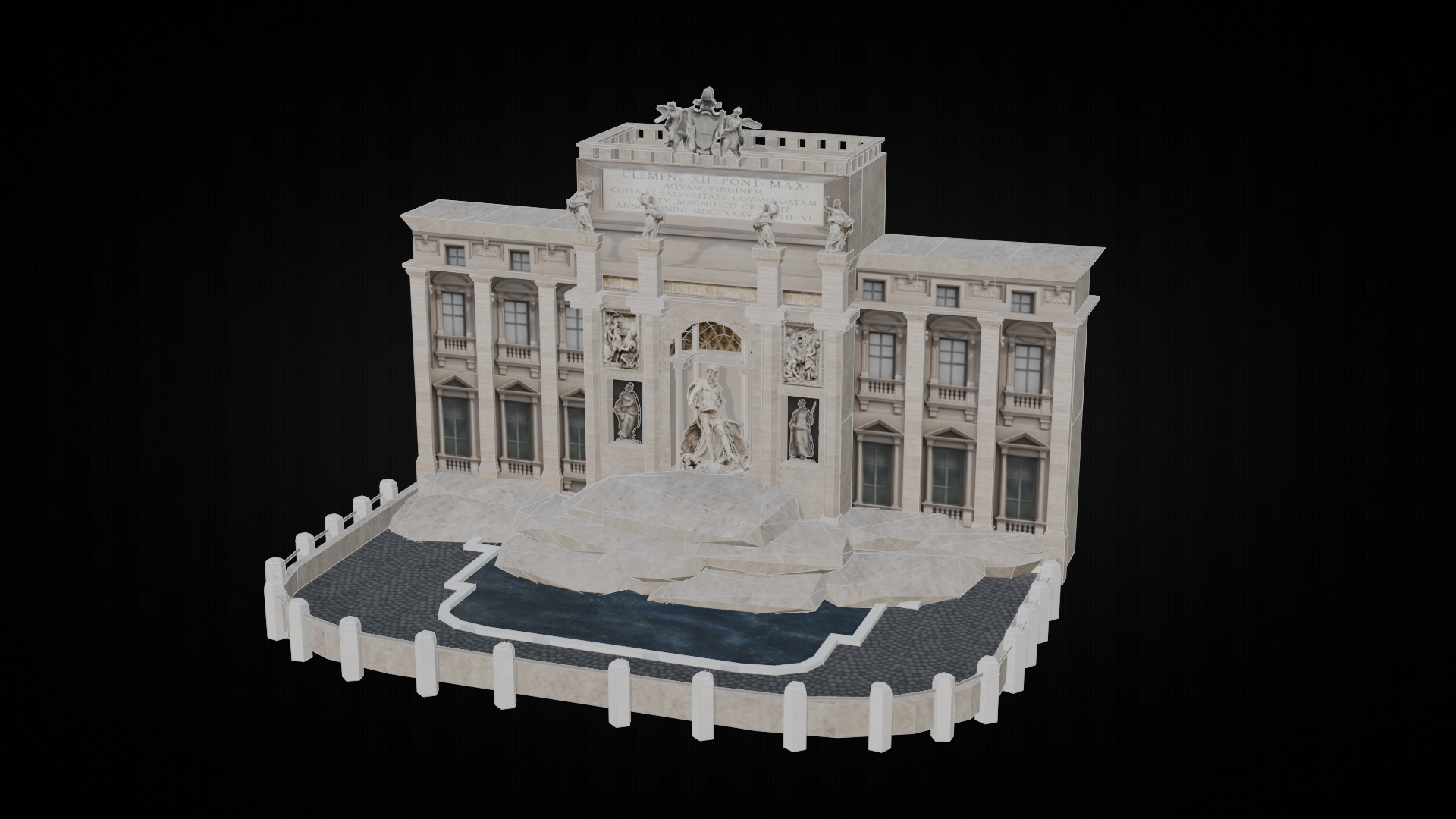 Italy Historical Building Pack Low-poly 3D model_5