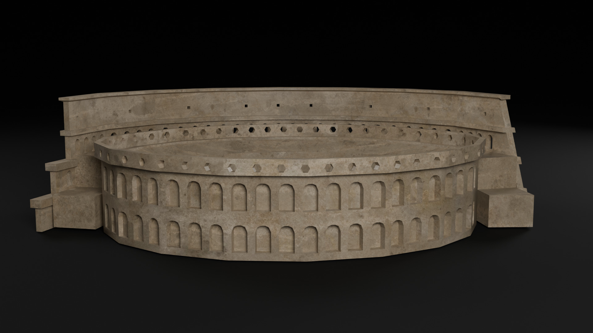 Italy Historical Building Pack Low-poly 3D model_16