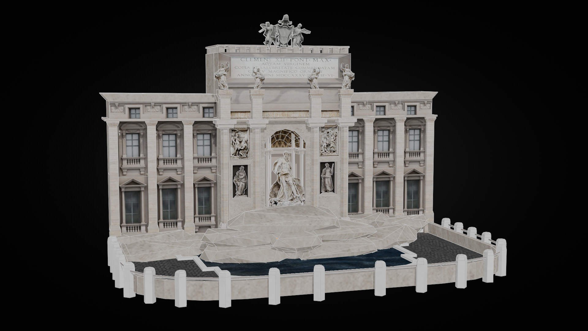 Italy Historical Building Pack Low-poly 3D model_22