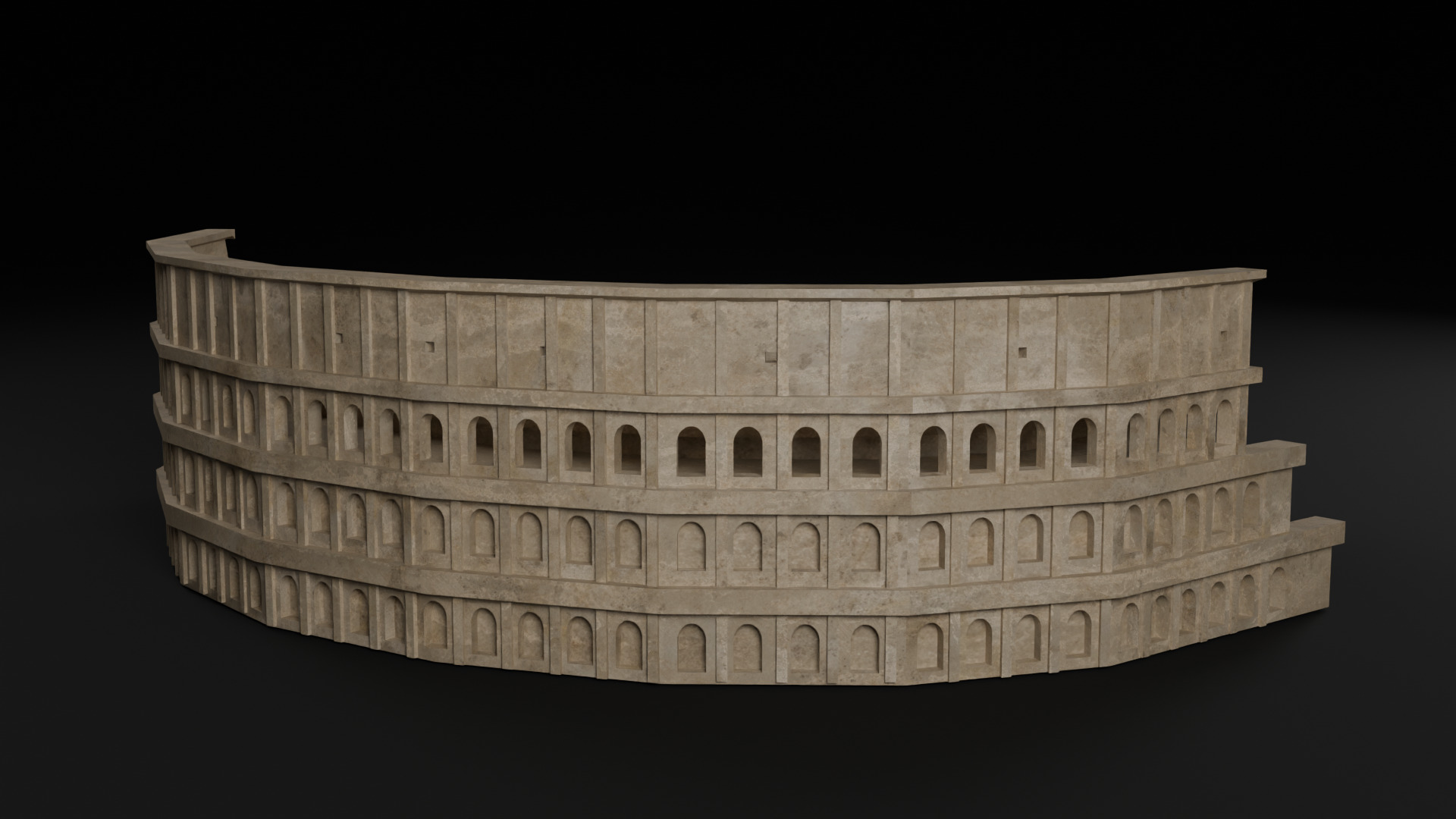 Italy Historical Building Pack Low-poly 3D model_4