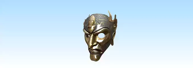 Legendary Ancient Warrior Mask Fantasy RPG Asset