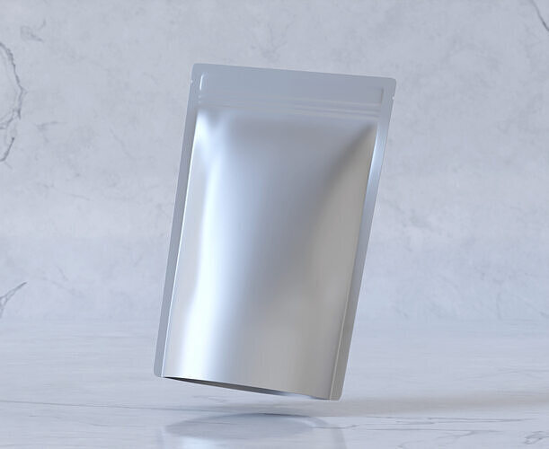 Paper Pouch packaging 3D model 7