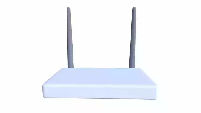 Router Low-poly 3D model