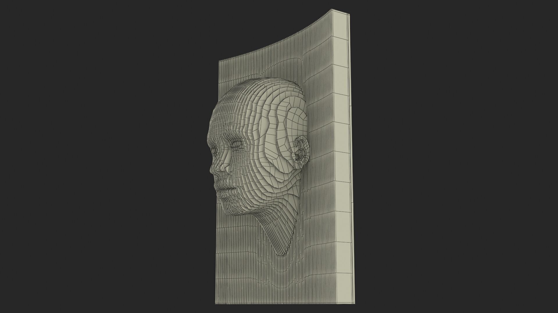 Parametric Wooden Head Set 3D model_31