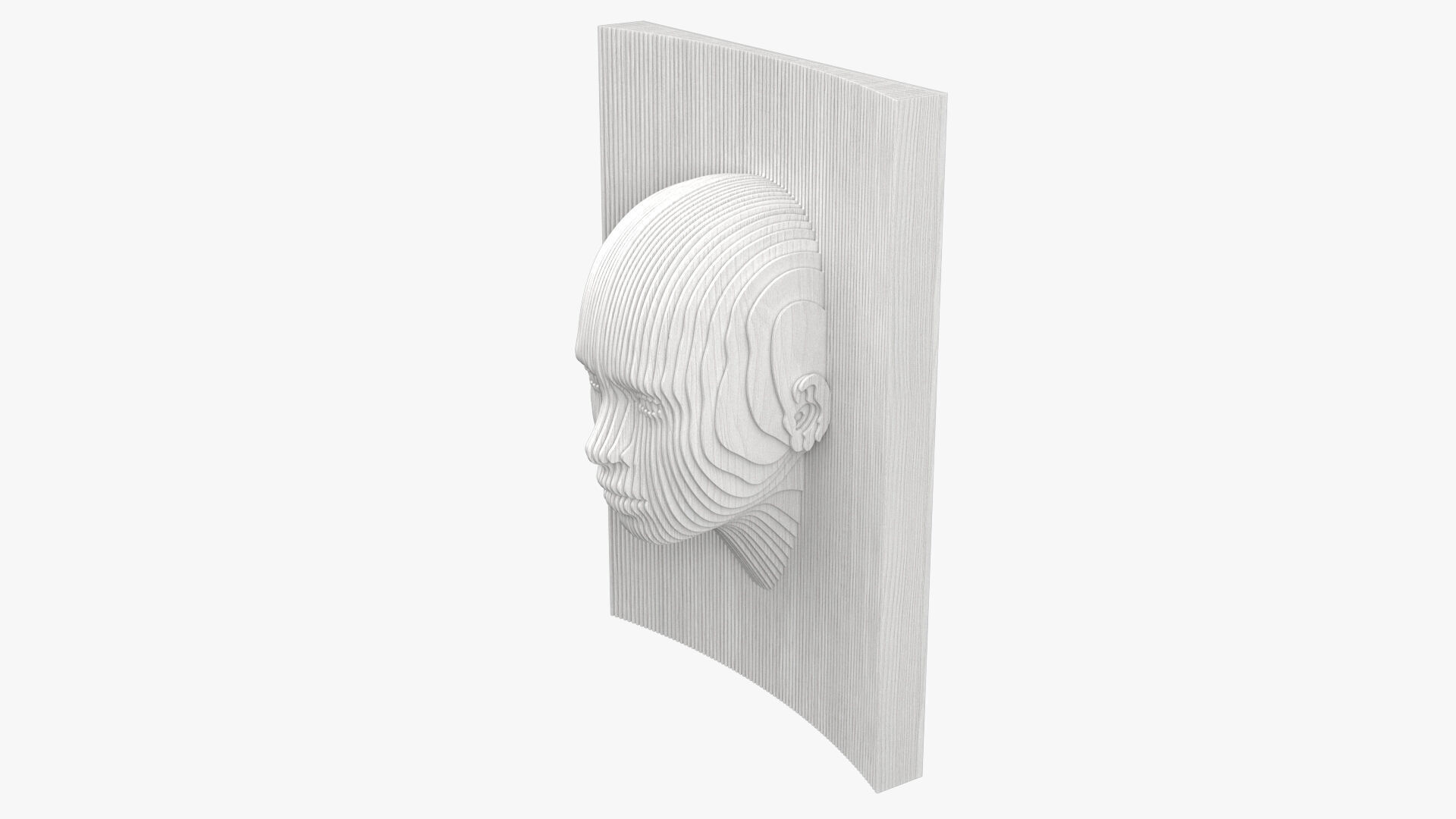 Parametric Wooden Head Set 3D model_17