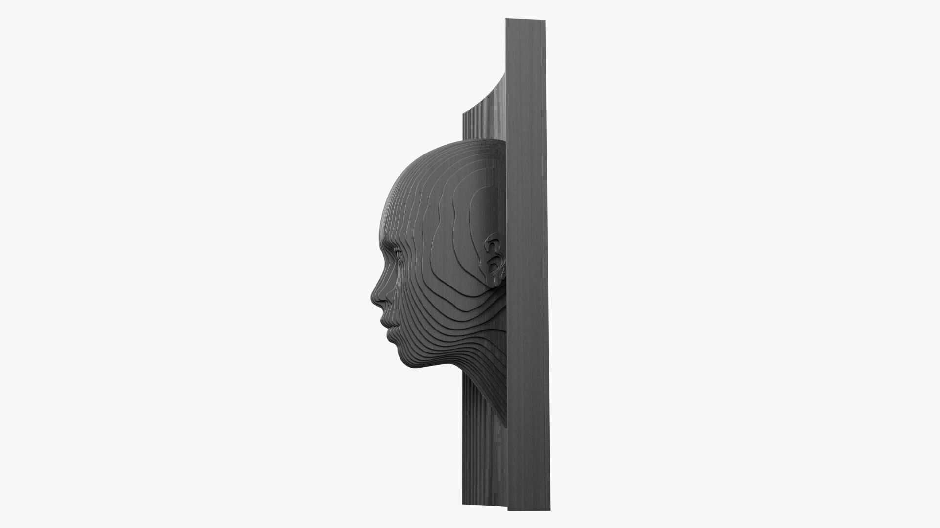 Parametric Wooden Head Set 3D model_21